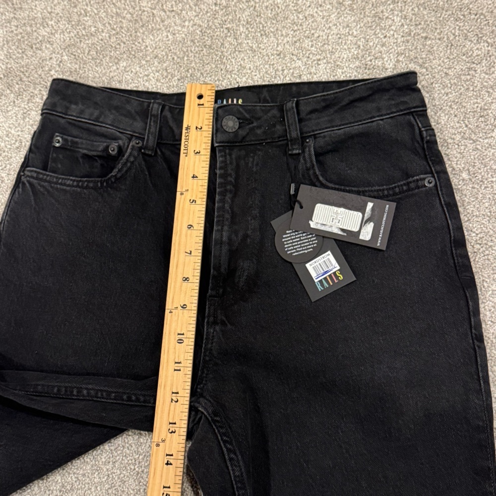 Rails The Sunset High Rise Slim Flare Jeans Black Size 28 NWT - Picture 9 of 12